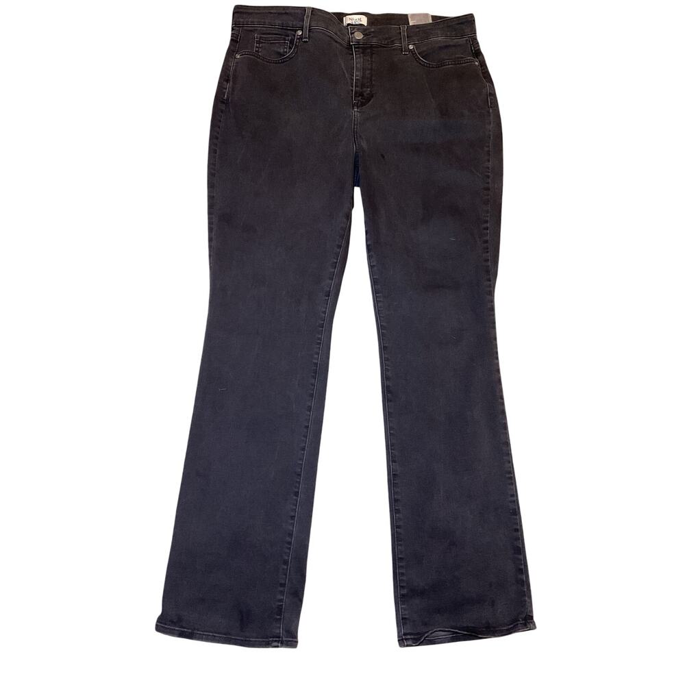 NYDJ Marilyn Straight Leg Women's Lift X Tuck Black Jean.  Size 16